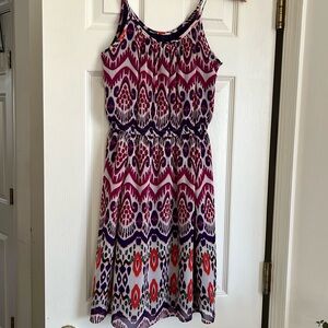 Gap Coral Pink Ikat Dress